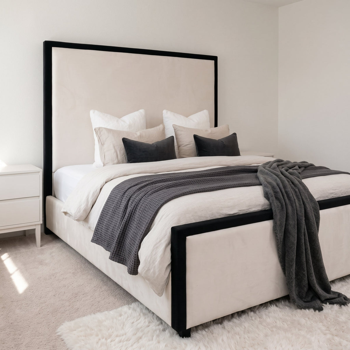 Upholstered bed frames