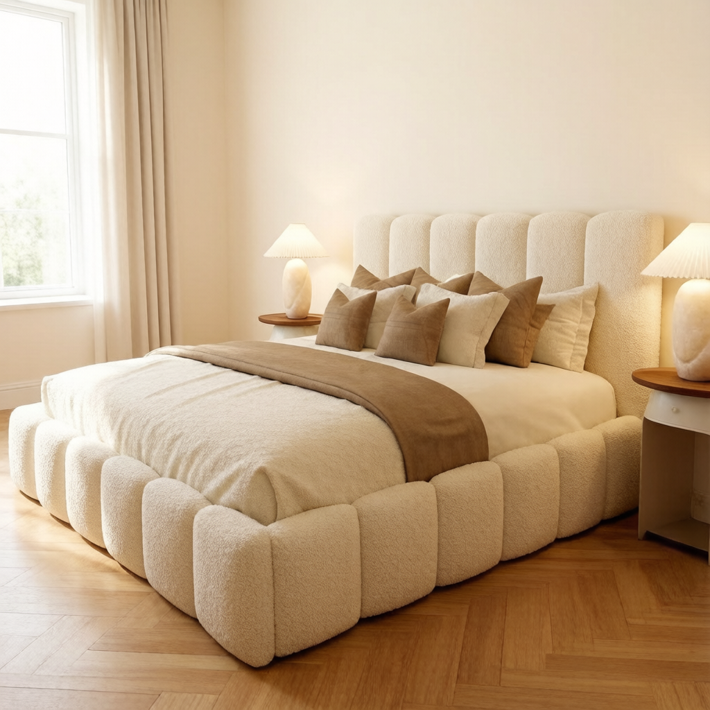 Orlando Teddy Boucle Bed Frame