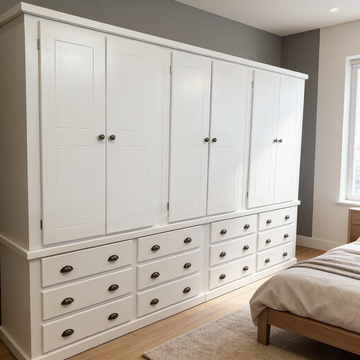 12 Drawers 6 Doors Large Wardrobe