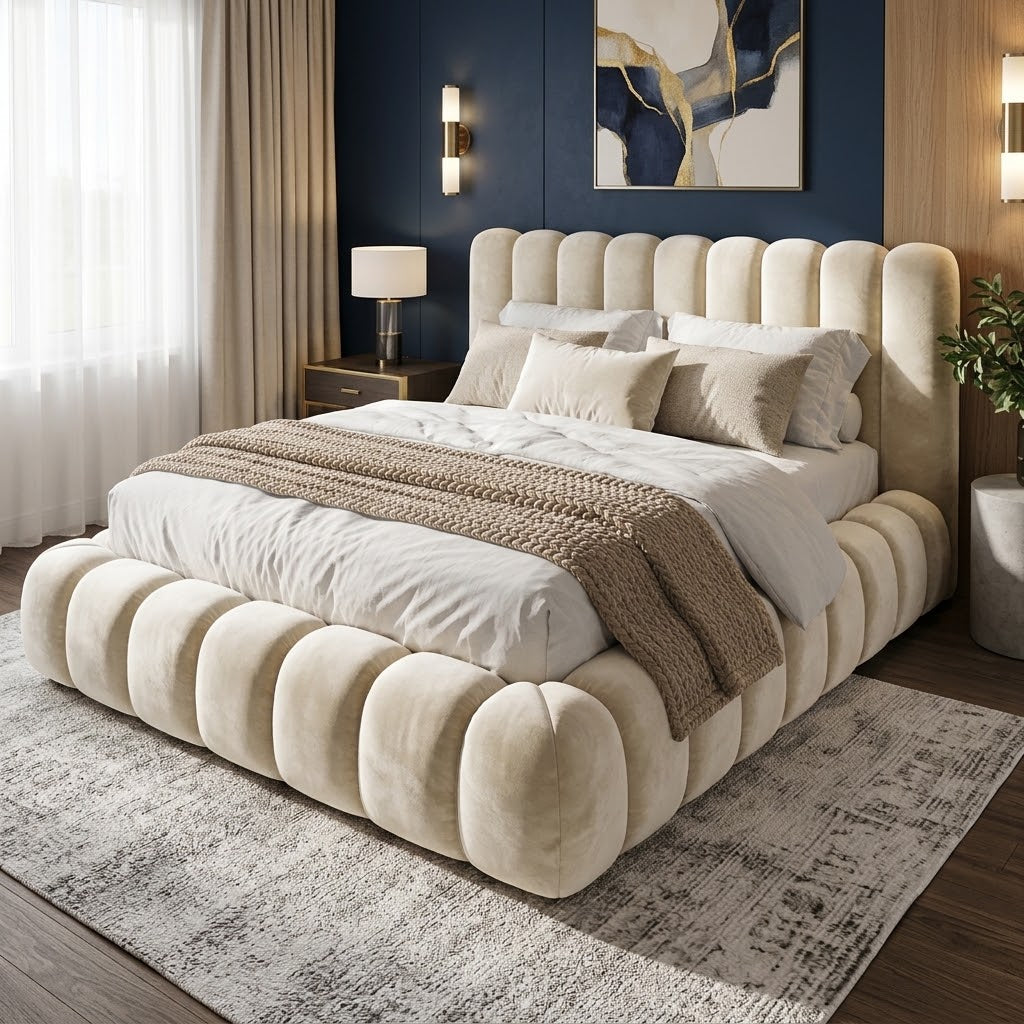 Cloud Bed Frame in Plush Cream