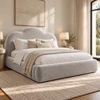 Cloud Cream Boucle Bed Frame