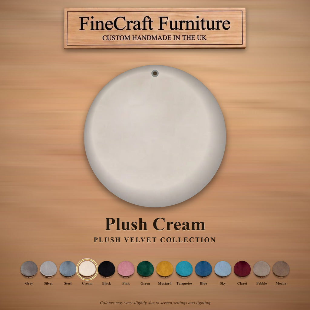 Plush Cream fabric colour board