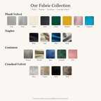 Fabric collection: Plush, Naples, Coniston and Crushed Velvet colours