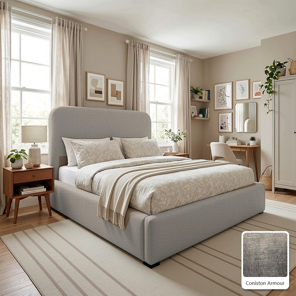 Hawaii Cream Boucle Bed Frame