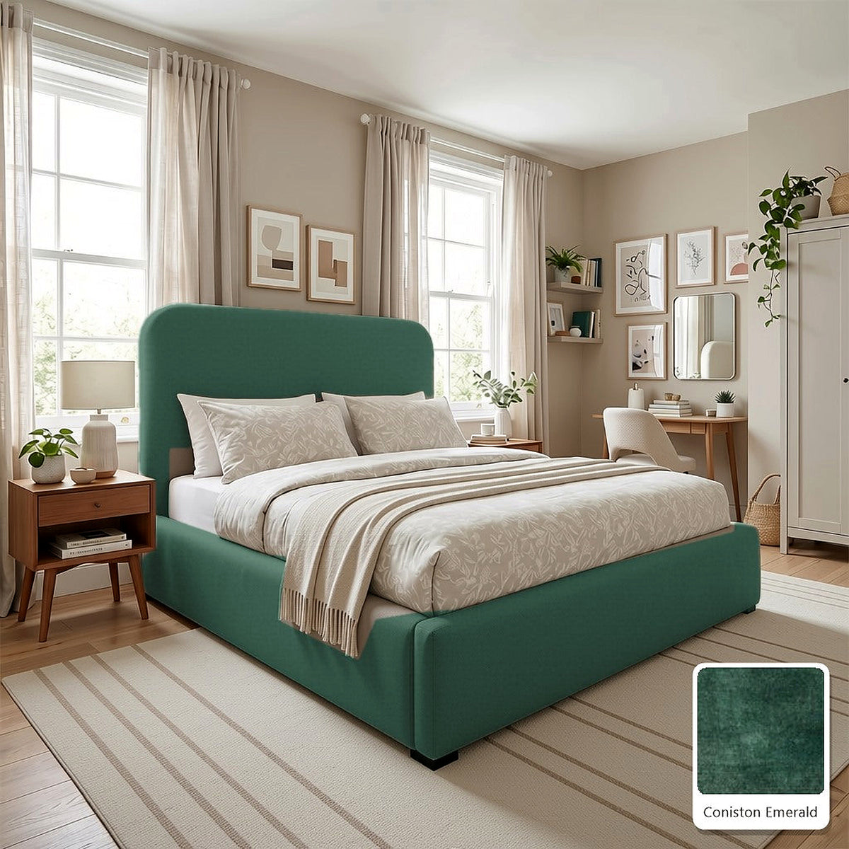 Hawaii Cream Boucle Bed Frame