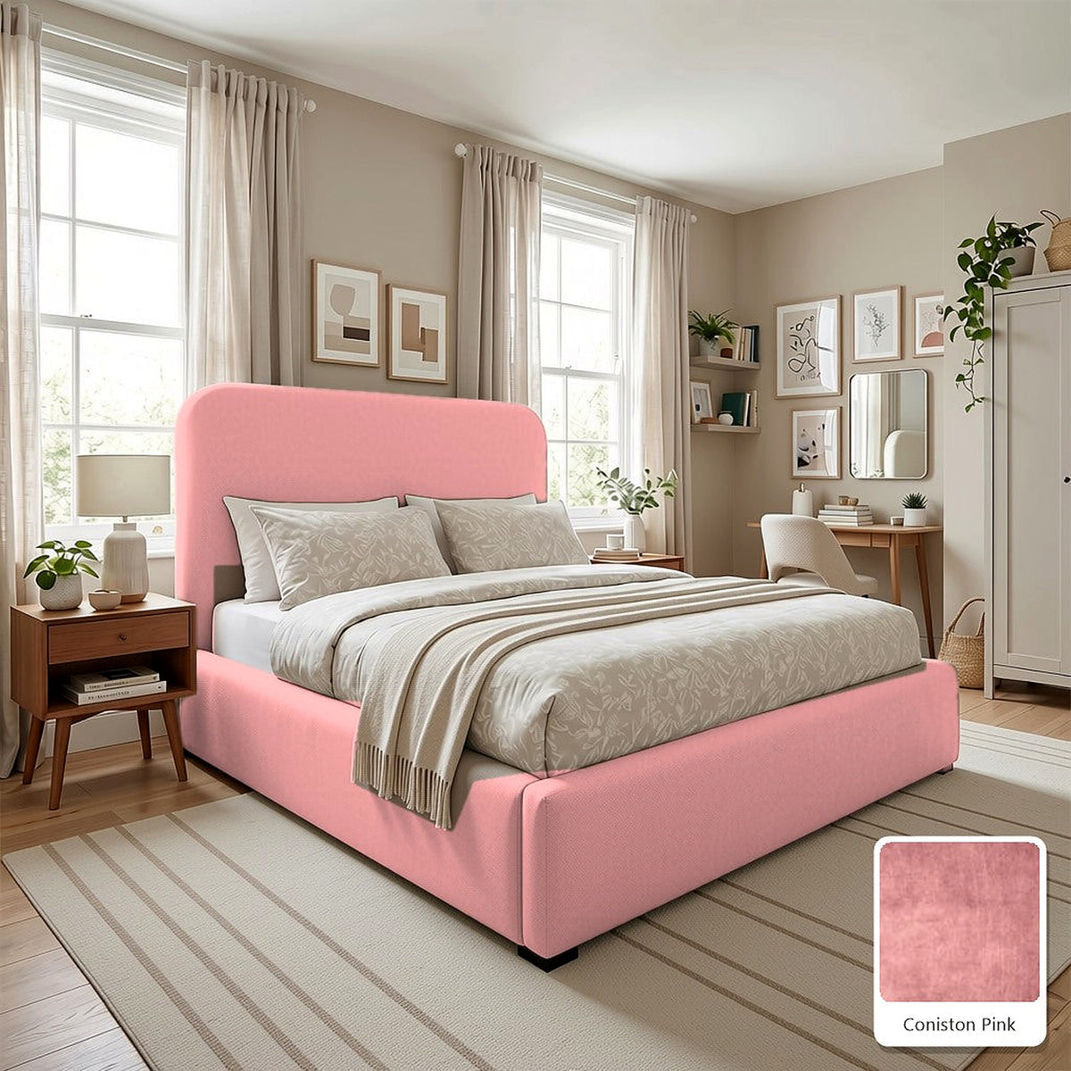 Hawaii Cream Boucle Bed Frame