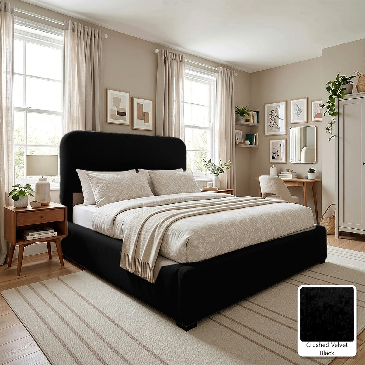 Hawaii Cream Boucle Bed Frame