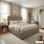 Hawaii Cream Boucle Bed Frame