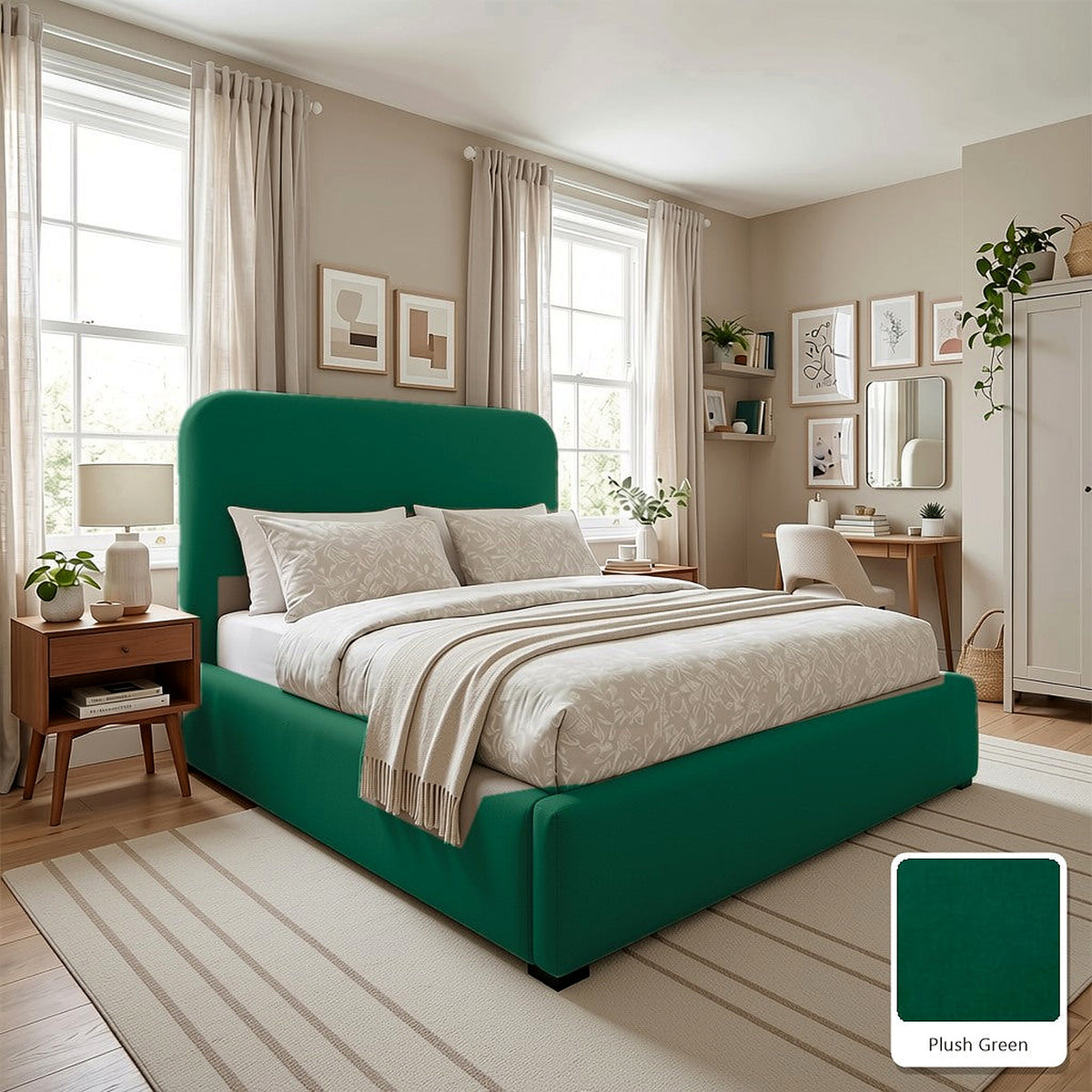 Hawaii Cream Boucle Bed Frame