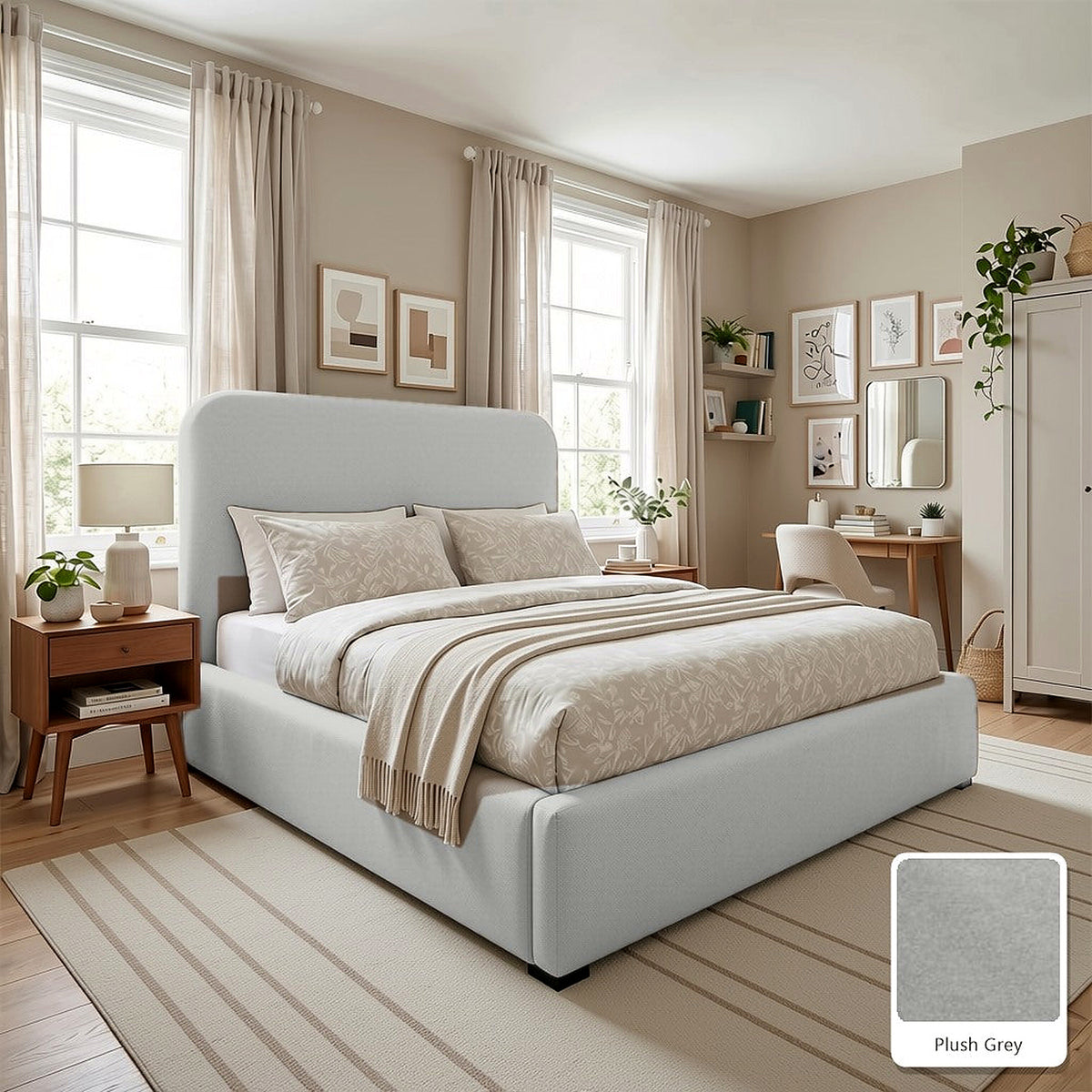 Hawaii Cream Boucle Bed Frame
