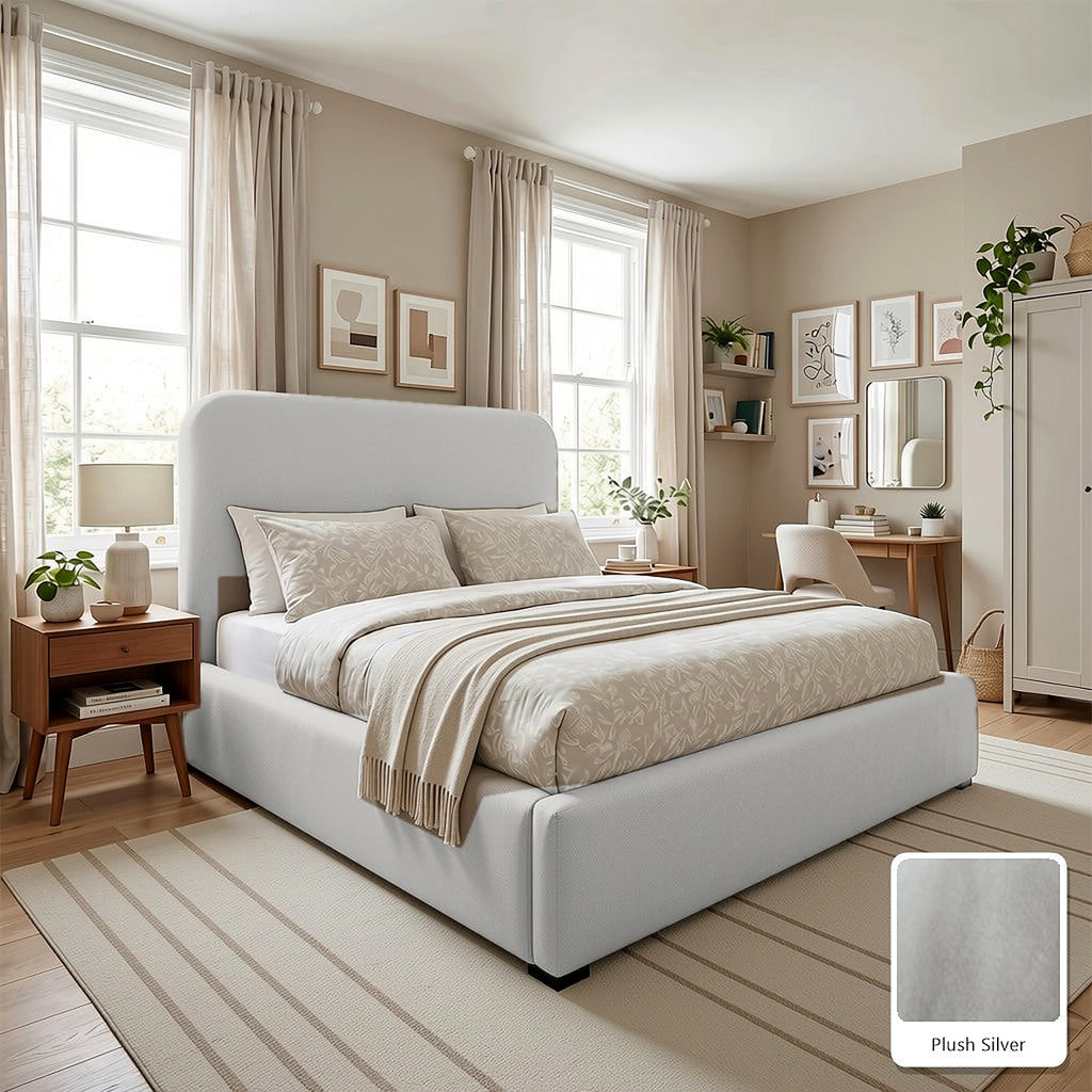 Hawaii Cream Boucle Bed Frame