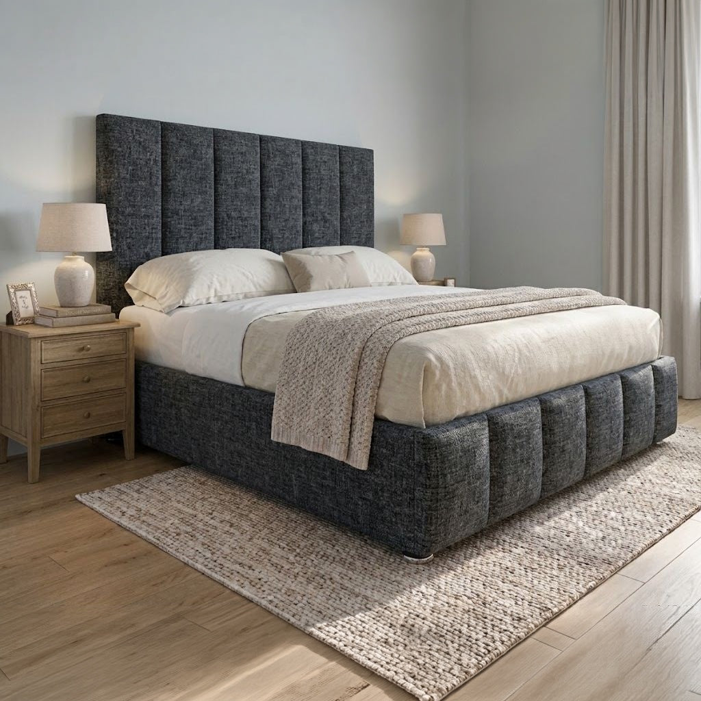 Mayfair Upholstered Bed Frame in Coniston Charcoal