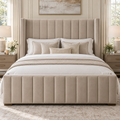 Nova Panelled Wingback Bed Frame
