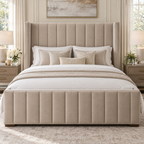 Nova Panelled Wingback Bed Frame