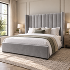 Nova Panelled Wingback Bed Frame