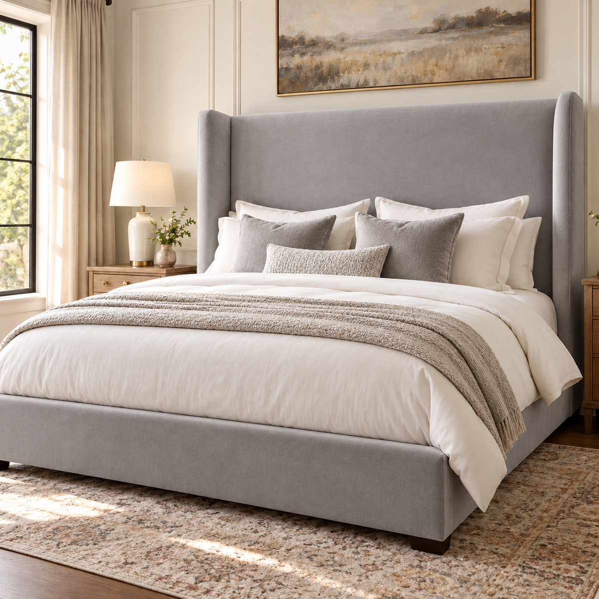 Odessa Wingback Bed Frame